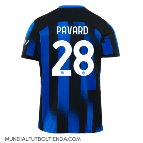 Camiseta Inter Milan Benjamin Pavard #28 Primera Equipación Replica 2023-24 mangas cortas